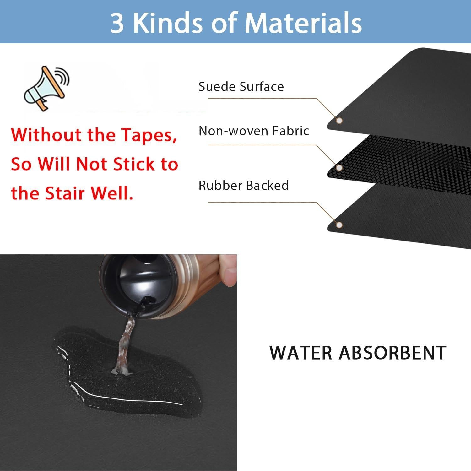 Alfombrillas Antideslizantes para Escalera Goylser - Juego de 15