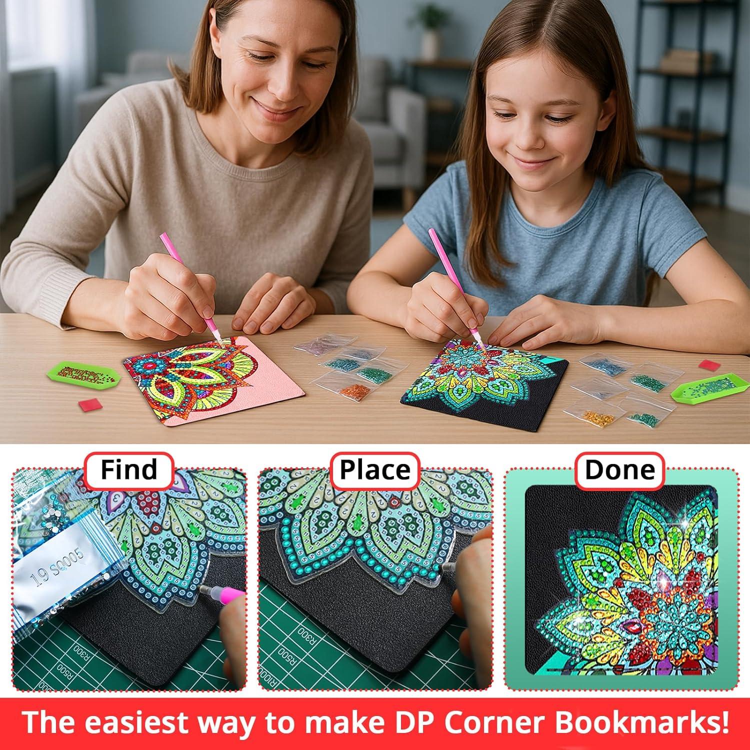 Set de 16 Marcadores de Diamante CharySim Mandala DIY