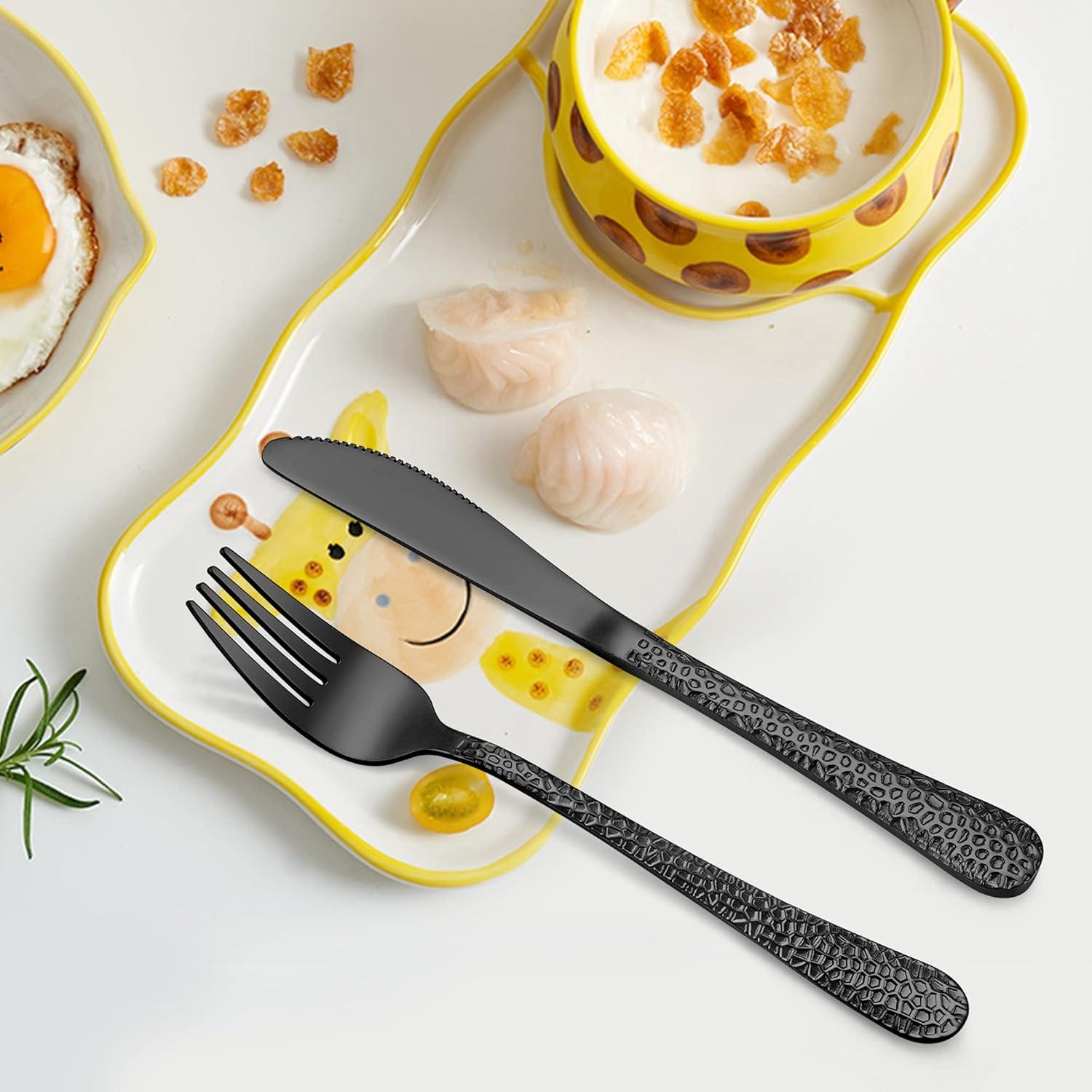 Set de Cubiertos para Niños LIANYU 12 Piezas Acero Inoxidable