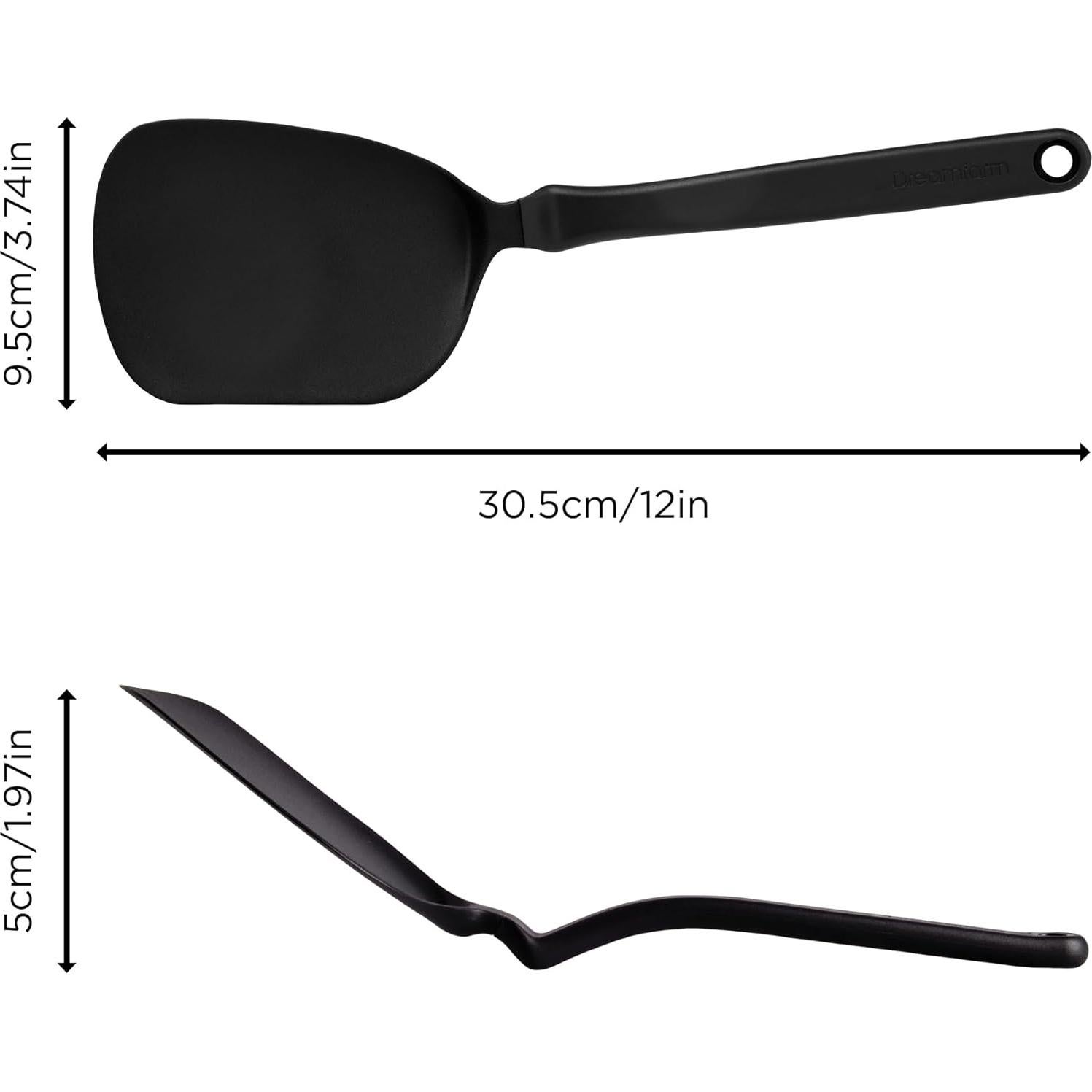 Espátula Flexible Antiadherente Dreamfarm 30.5 cm Negra