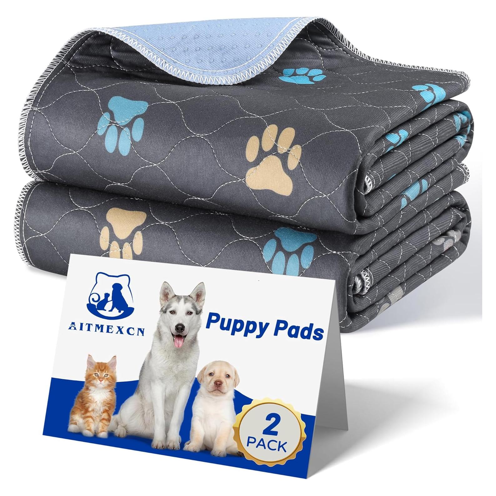 Almohadillas Lavables para Cachorros Aitmexcn 45x61cm 2Pcs