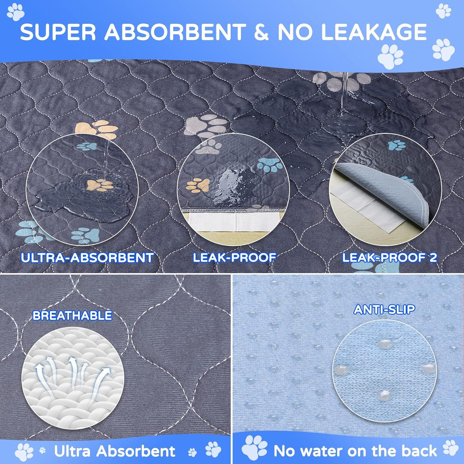 Almohadillas Lavables para Cachorros Aitmexcn 45x61cm 2Pcs