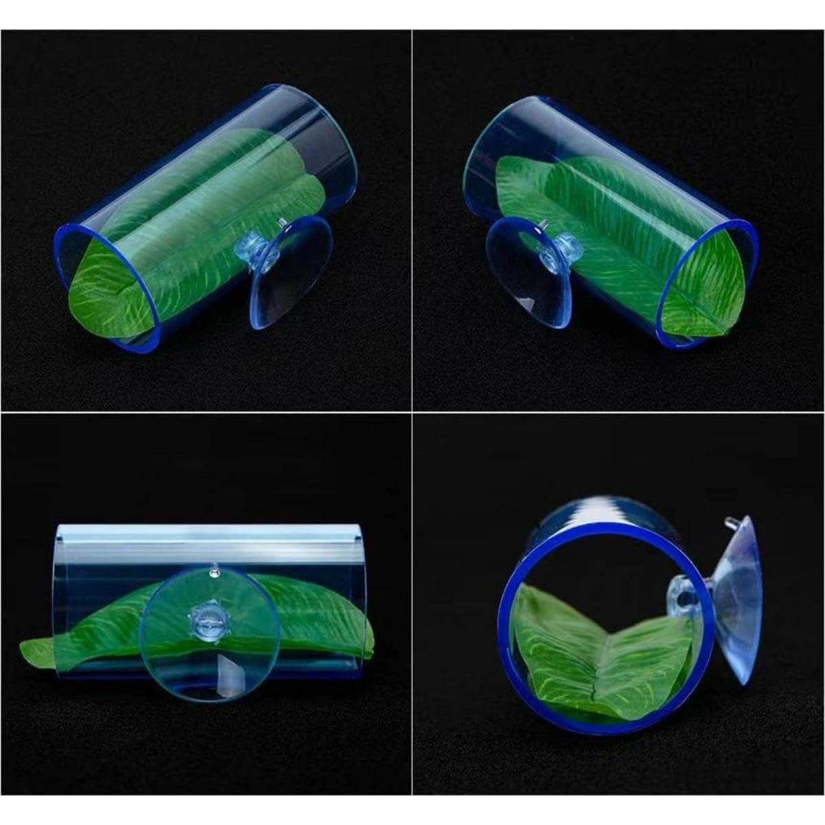 Túnel Acrílico para Peces Betta DODOAQUA 7.8cm Azul Claro