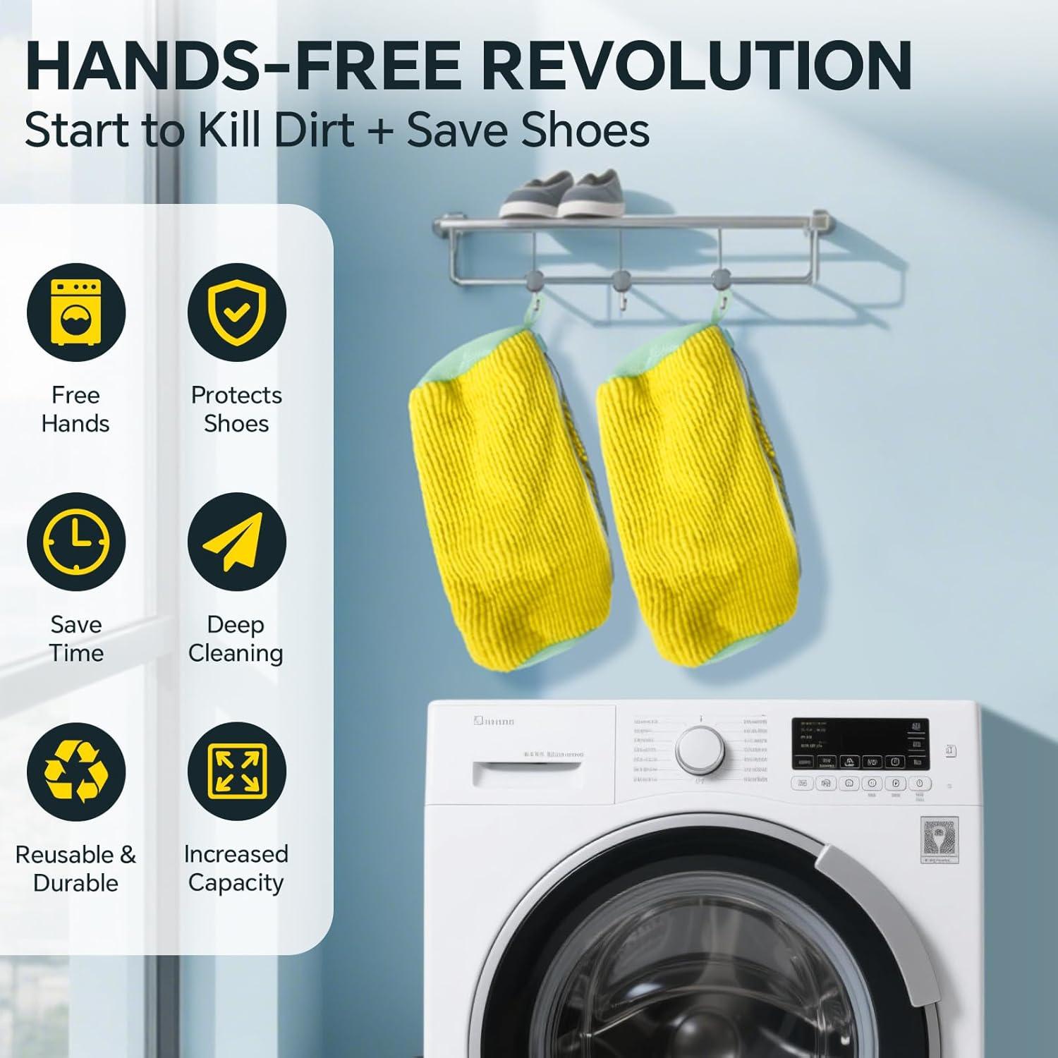 Bolsa para Lavar Zapatos FANCYFEB 2 Pcs Reutilizables Amarillo