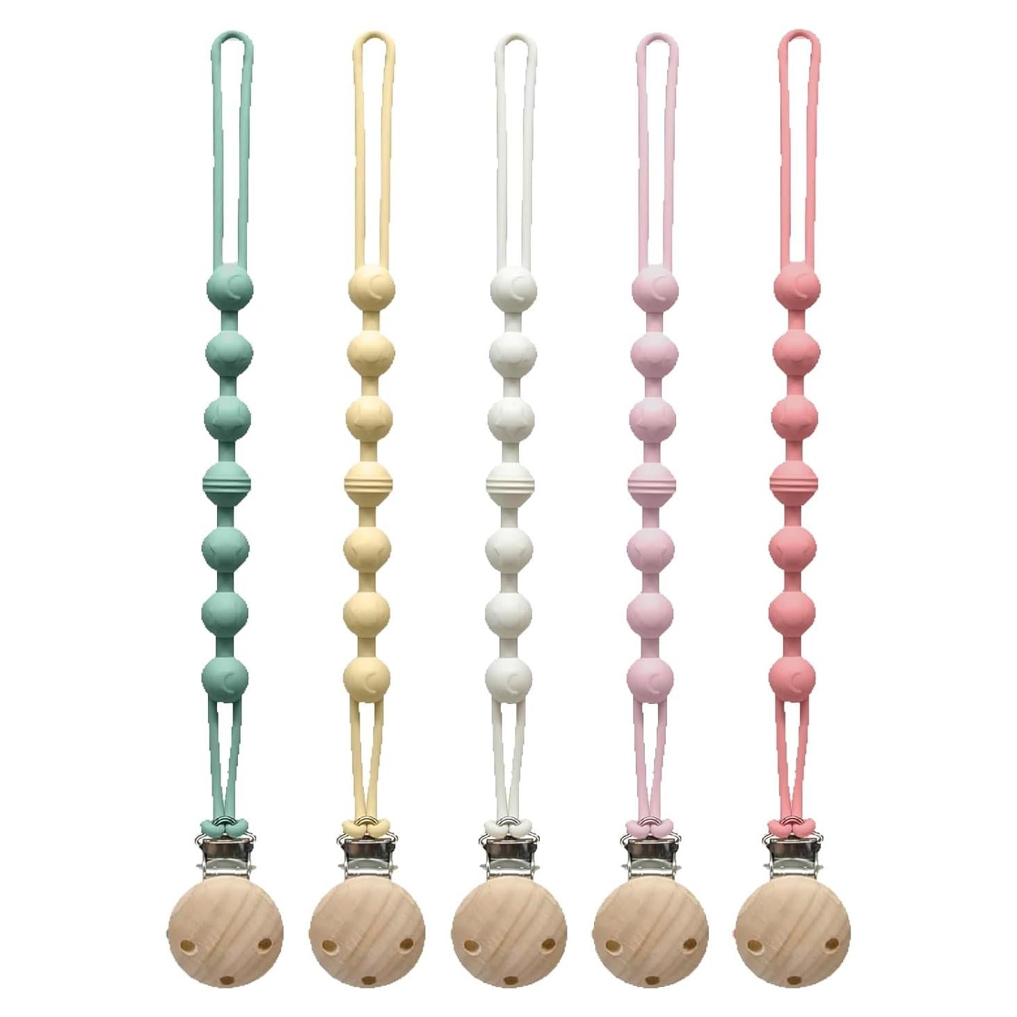 Clip de Chupete MORIBOX 5 Paquetes Libre de BPA 23 cm