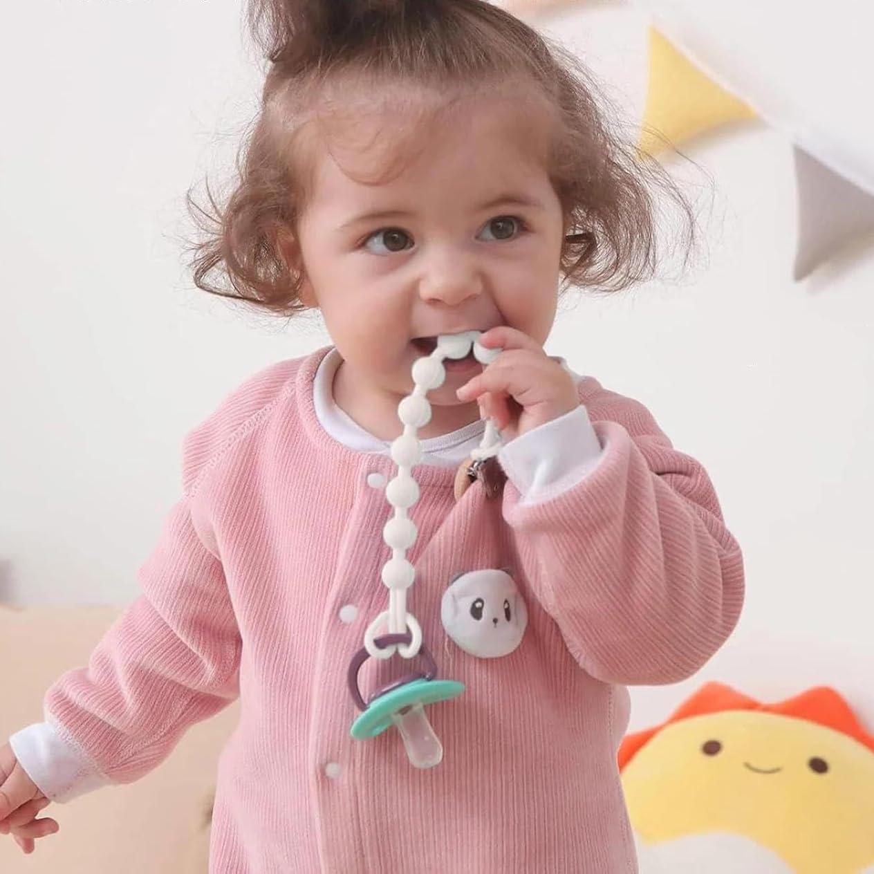 Clip de Chupete MORIBOX 5 Paquetes Libre de BPA 23 cm