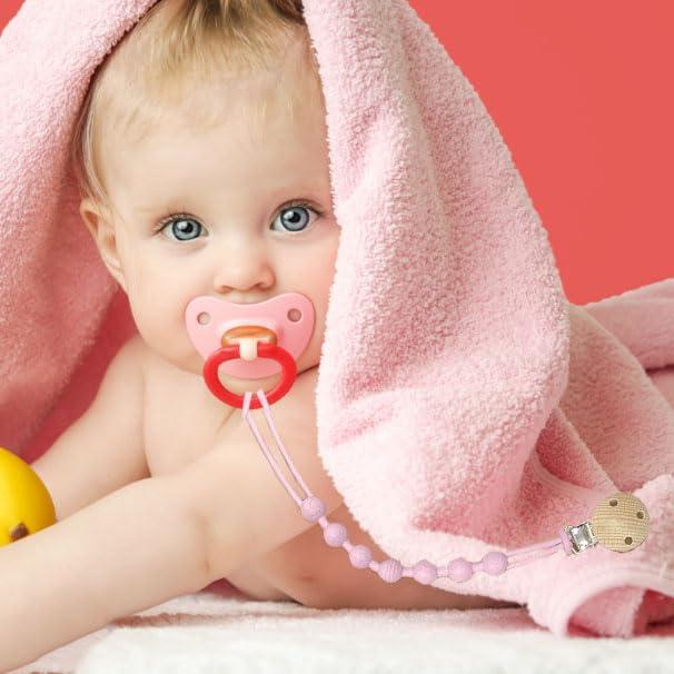 Clip de Chupete MORIBOX 5 Paquetes Libre de BPA 23 cm