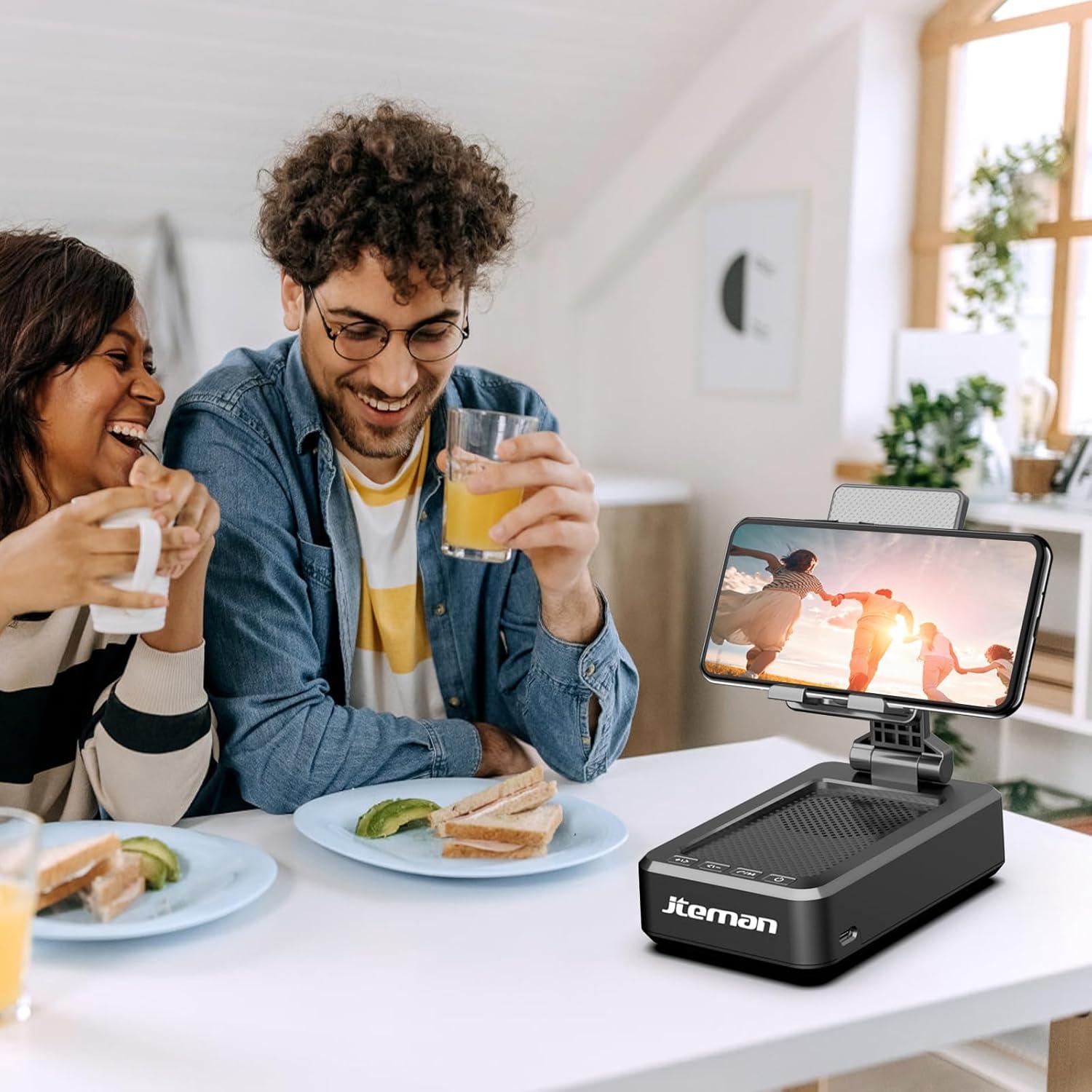 Soporte para Teléfono Móvil Jteman con Altavoz Bluetooth 10 cm