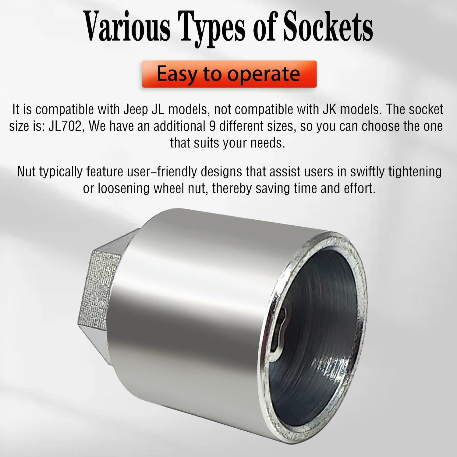 Llave de Tuerca de Bloqueo Jeep JL702 27mm - JEUCLEL