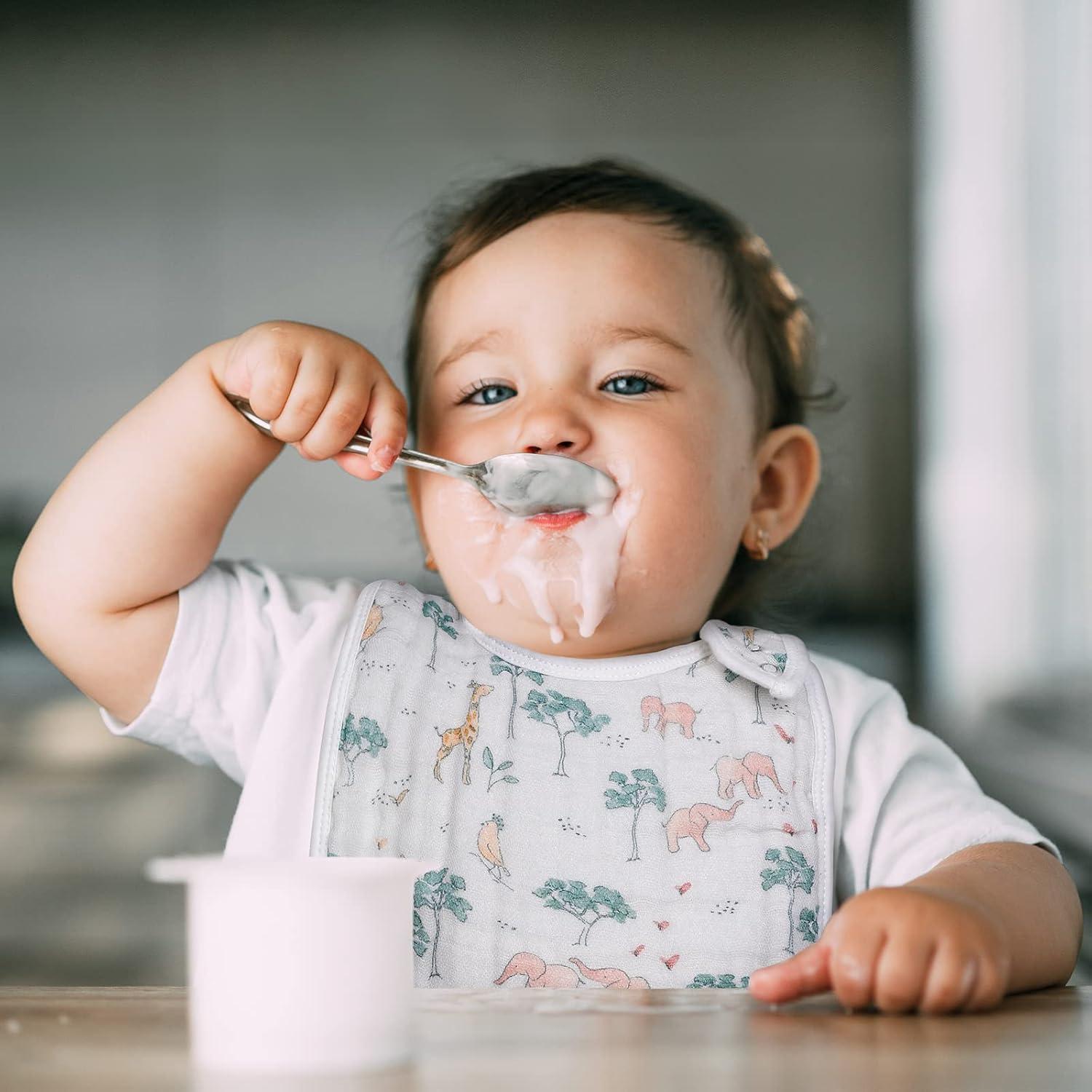 Baberos de Muselina 100% Algodón Jungle Animal - Paquete de 3