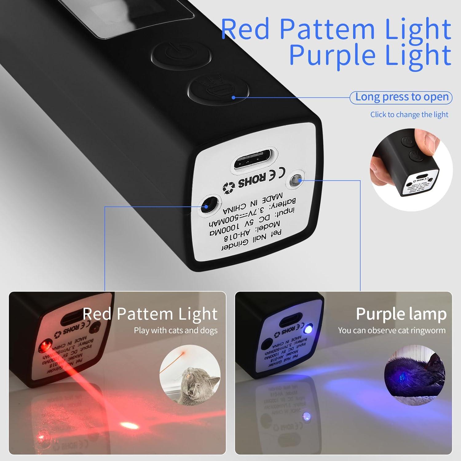 Molinillo de Uñas Eléctrico MELTING WOOD 4 Velocidades Negro