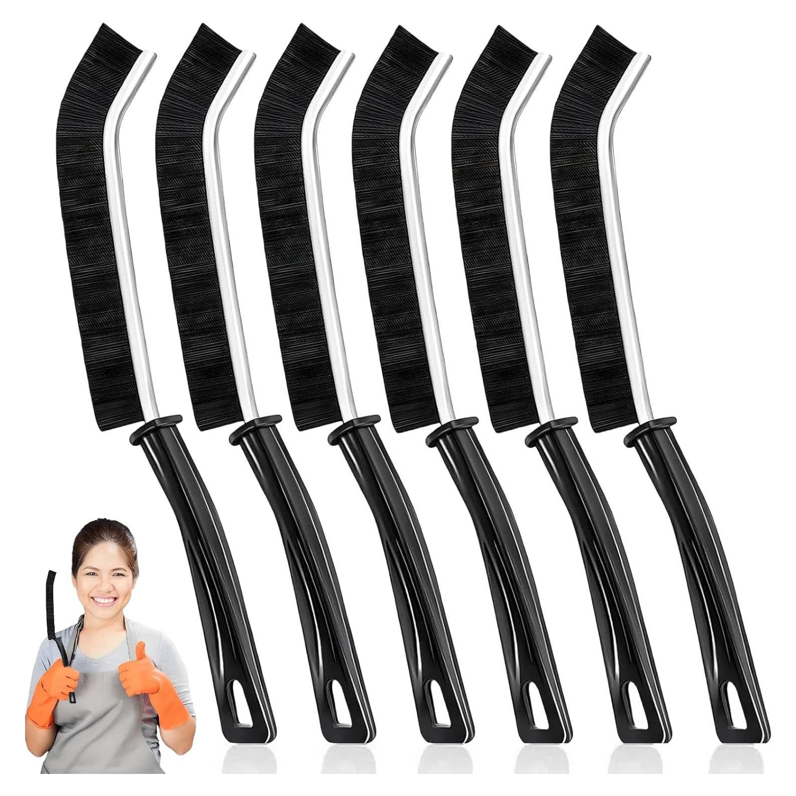 Cepillo de limpieza de ranuras HANGZIGD 6 piezas ergonómico