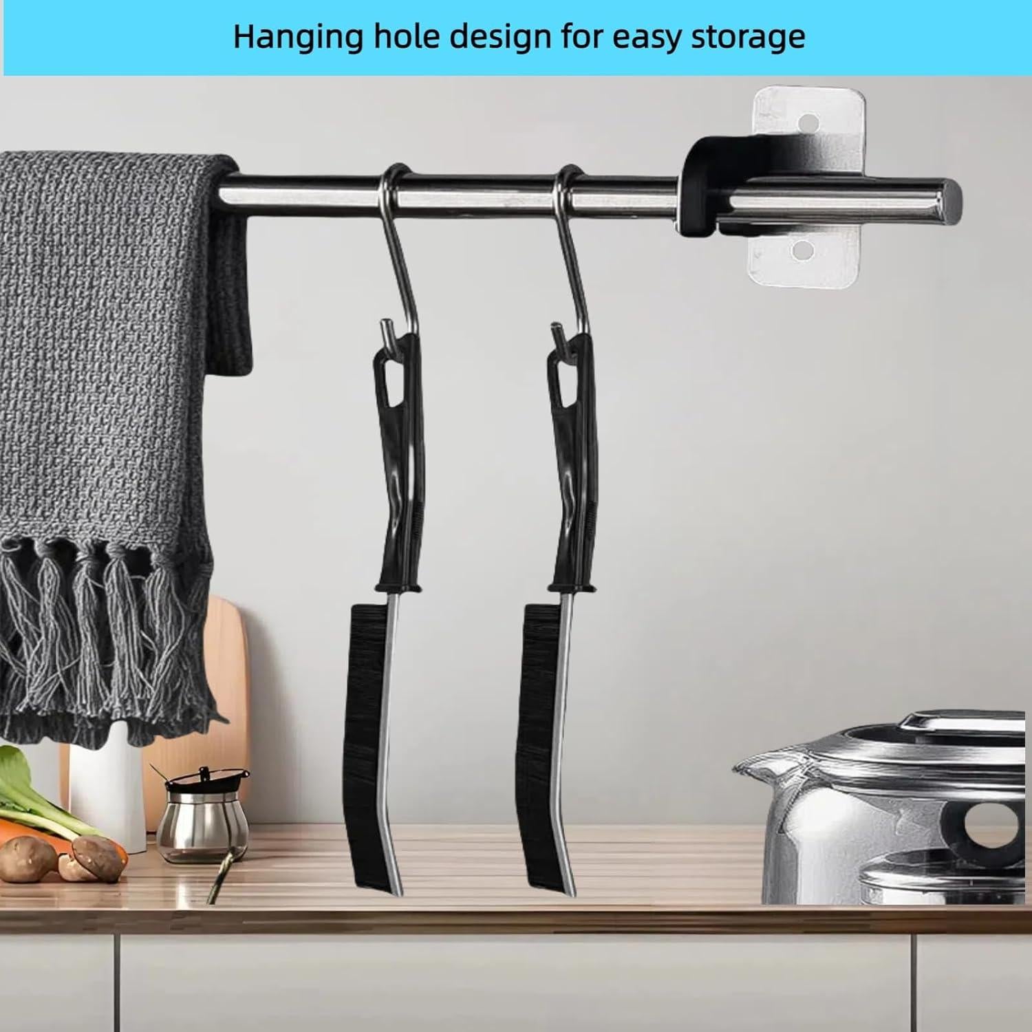 Cepillo de limpieza de ranuras HANGZIGD 6 piezas ergonómico