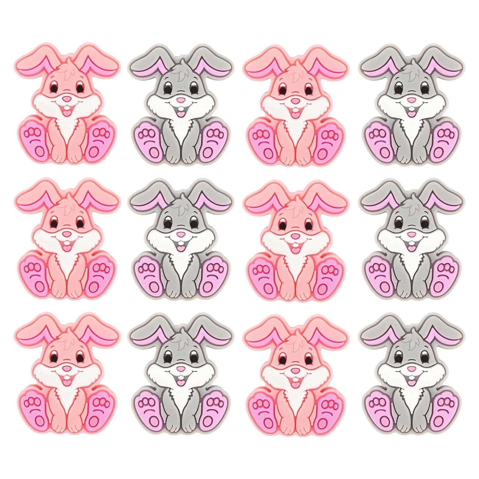 12 Perlas de Silicona Conejo HIZEMLK para Manualidades DIY