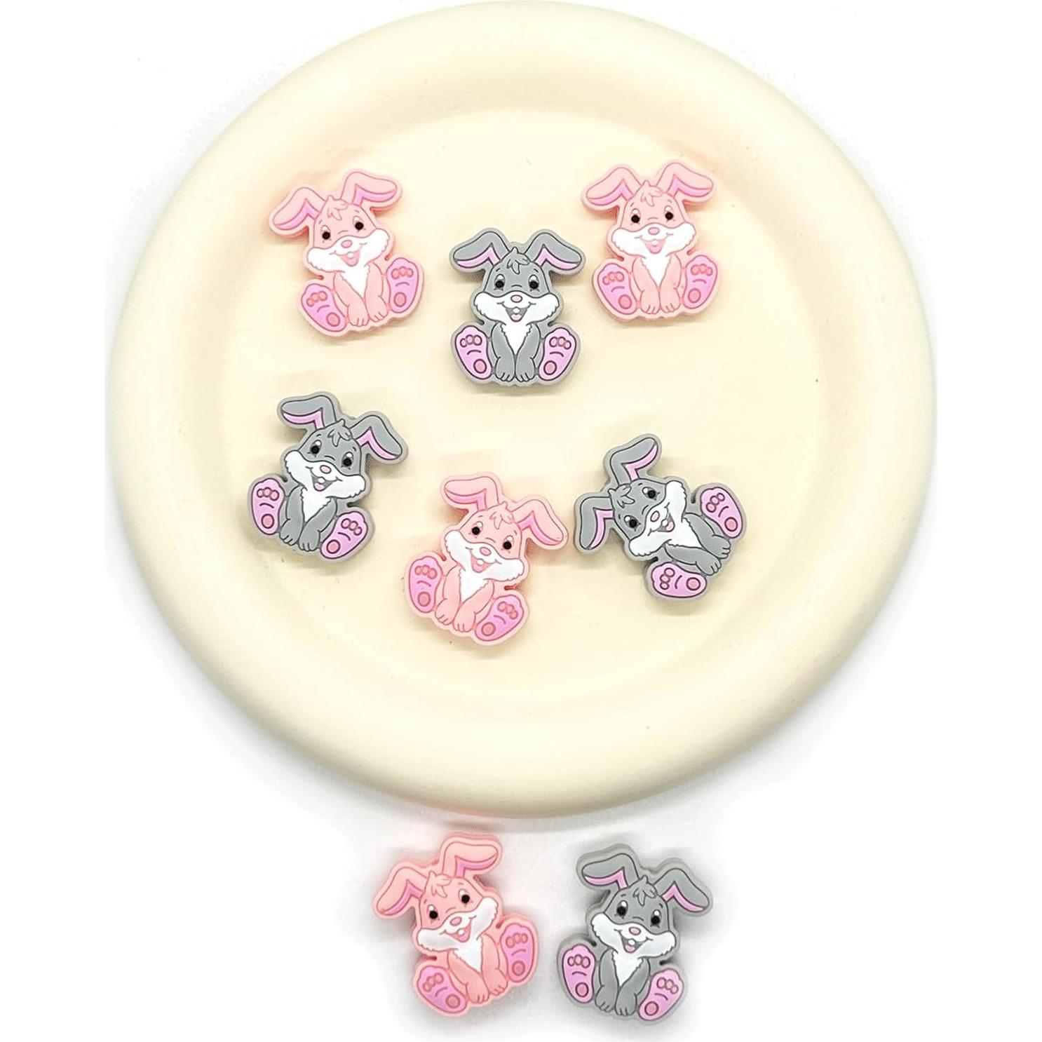 12 Perlas de Silicona Conejo HIZEMLK para Manualidades DIY