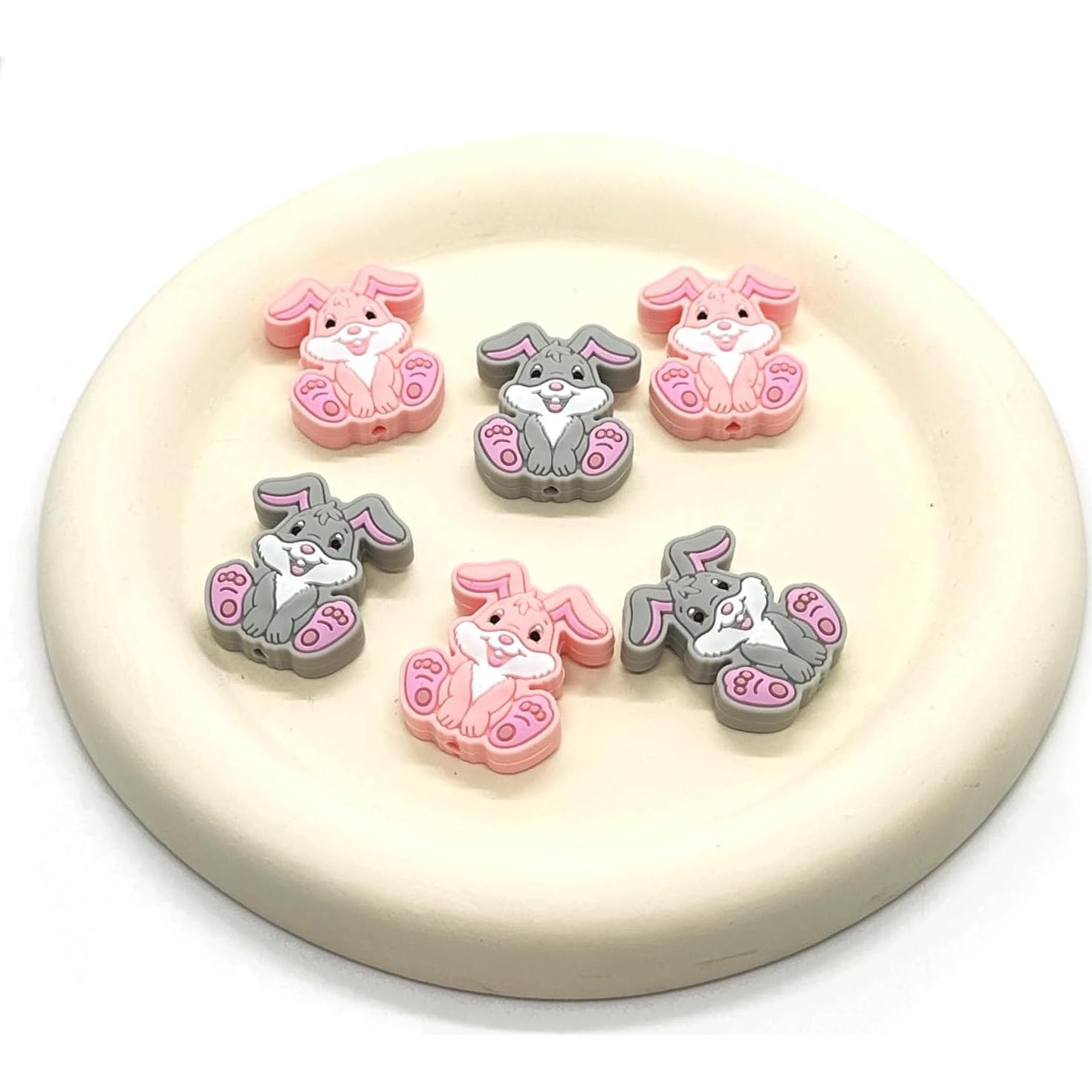 12 Perlas de Silicona Conejo HIZEMLK para Manualidades DIY