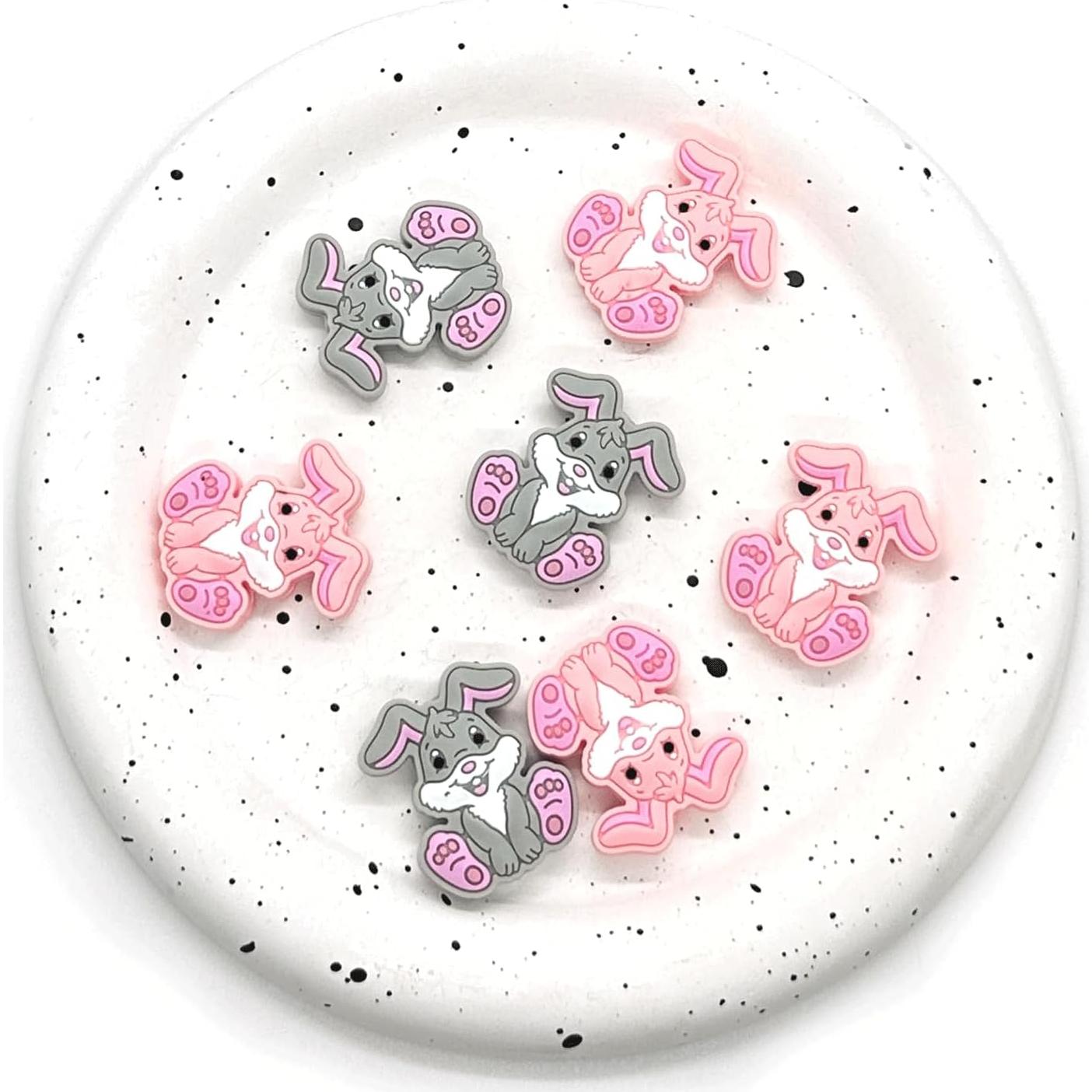 12 Perlas de Silicona Conejo HIZEMLK para Manualidades DIY
