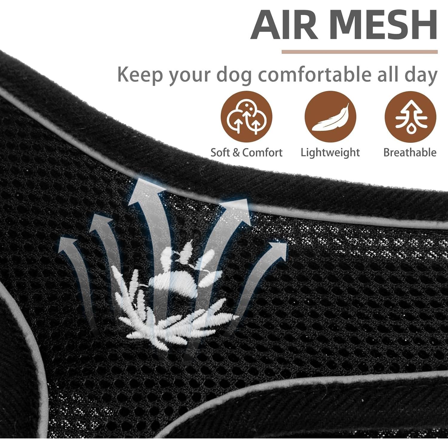 Arnés Suave PUPTECK para Perros y Gatos - Chaleco Acolchado