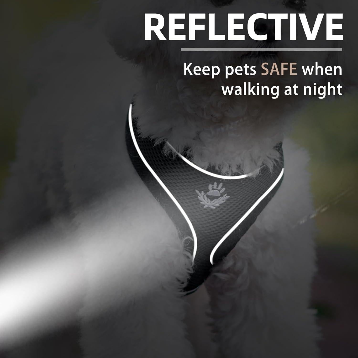 Arnés Suave PUPTECK para Perros y Gatos - Chaleco Acolchado