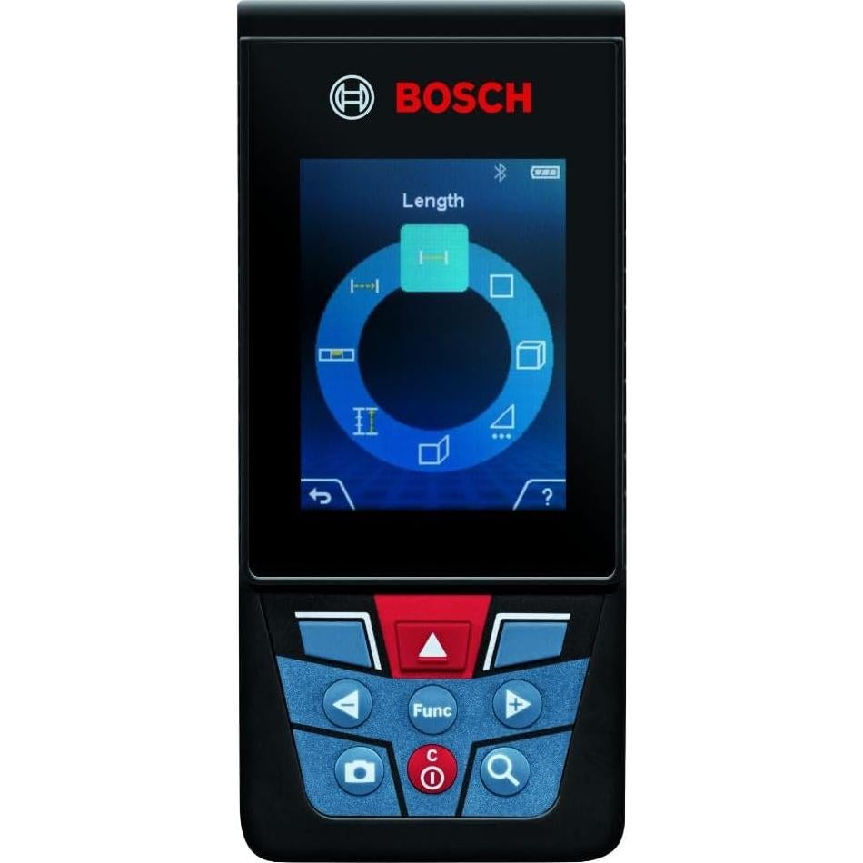 Medidor Láser Bosch GLM400C 121.92m Bluetooth y Pantalla Color