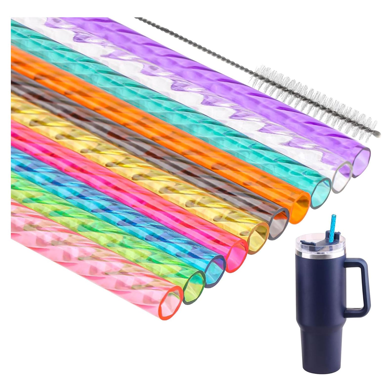 Sorbetes Reutilizables Dakoufish 30.48 cm para Taza Stanley 10 Pzs