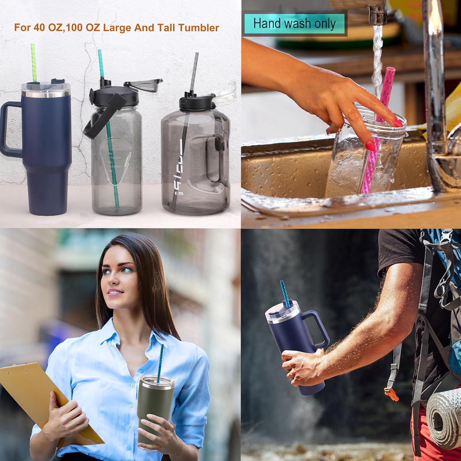 Sorbetes Reutilizables Dakoufish 30.48 cm para Taza Stanley 10 Pzs