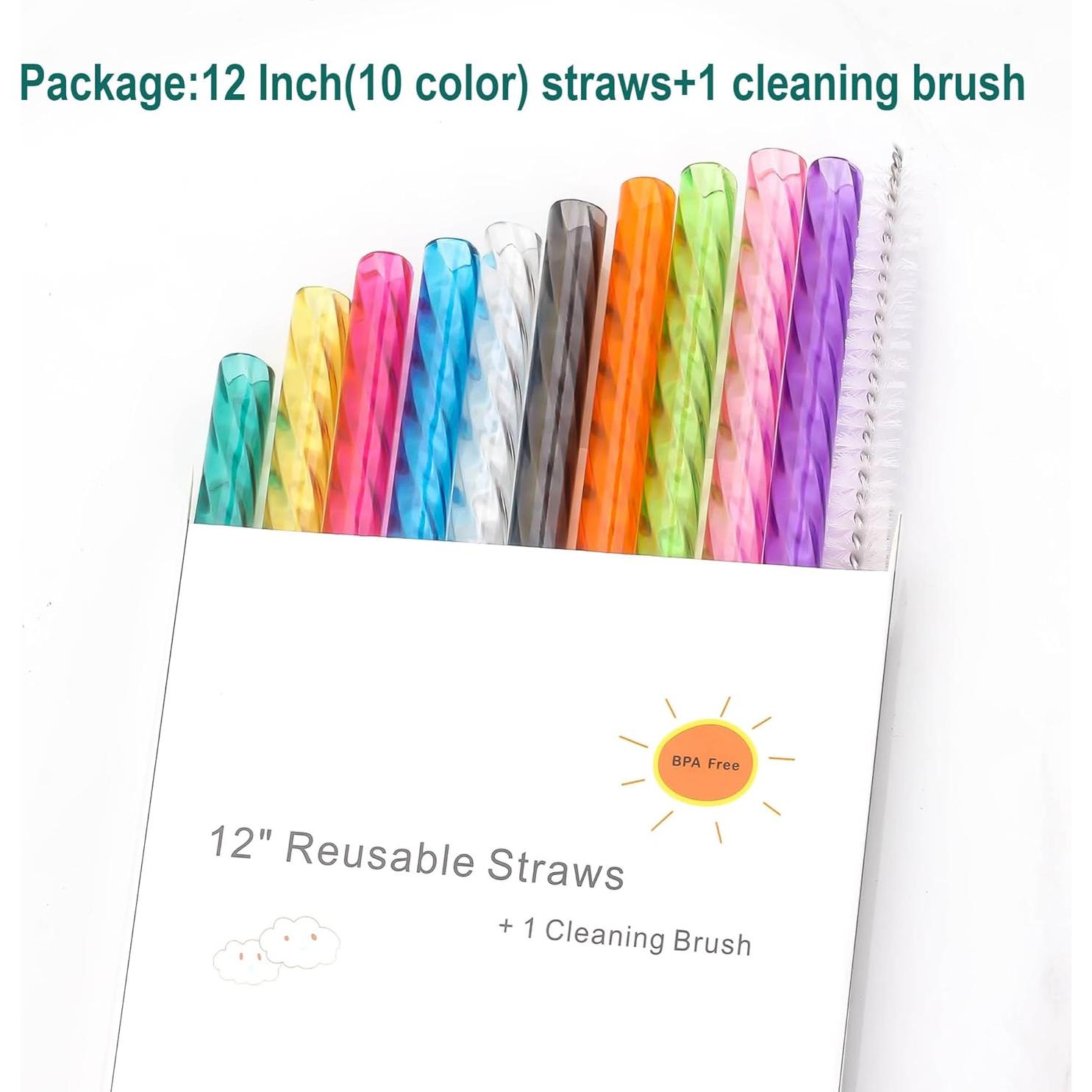 Sorbetes Reutilizables Dakoufish 30.48 cm para Taza Stanley 10 Pzs