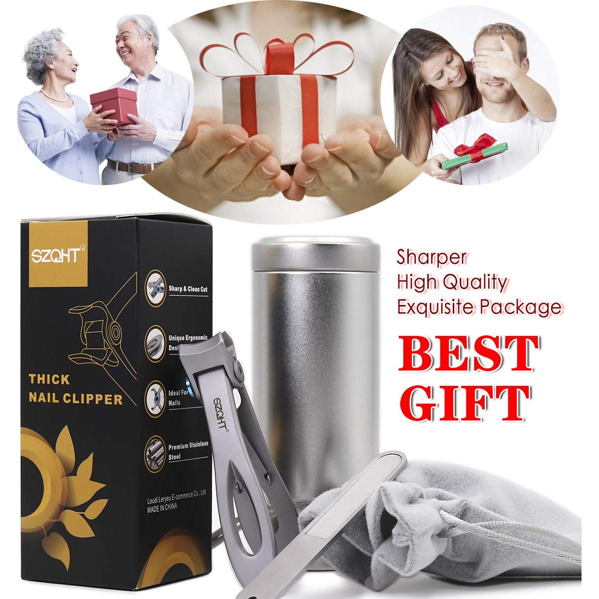 Cortauñas Ultra Ancho SZQHT para Uñas Gruesas - Acero Inoxidable