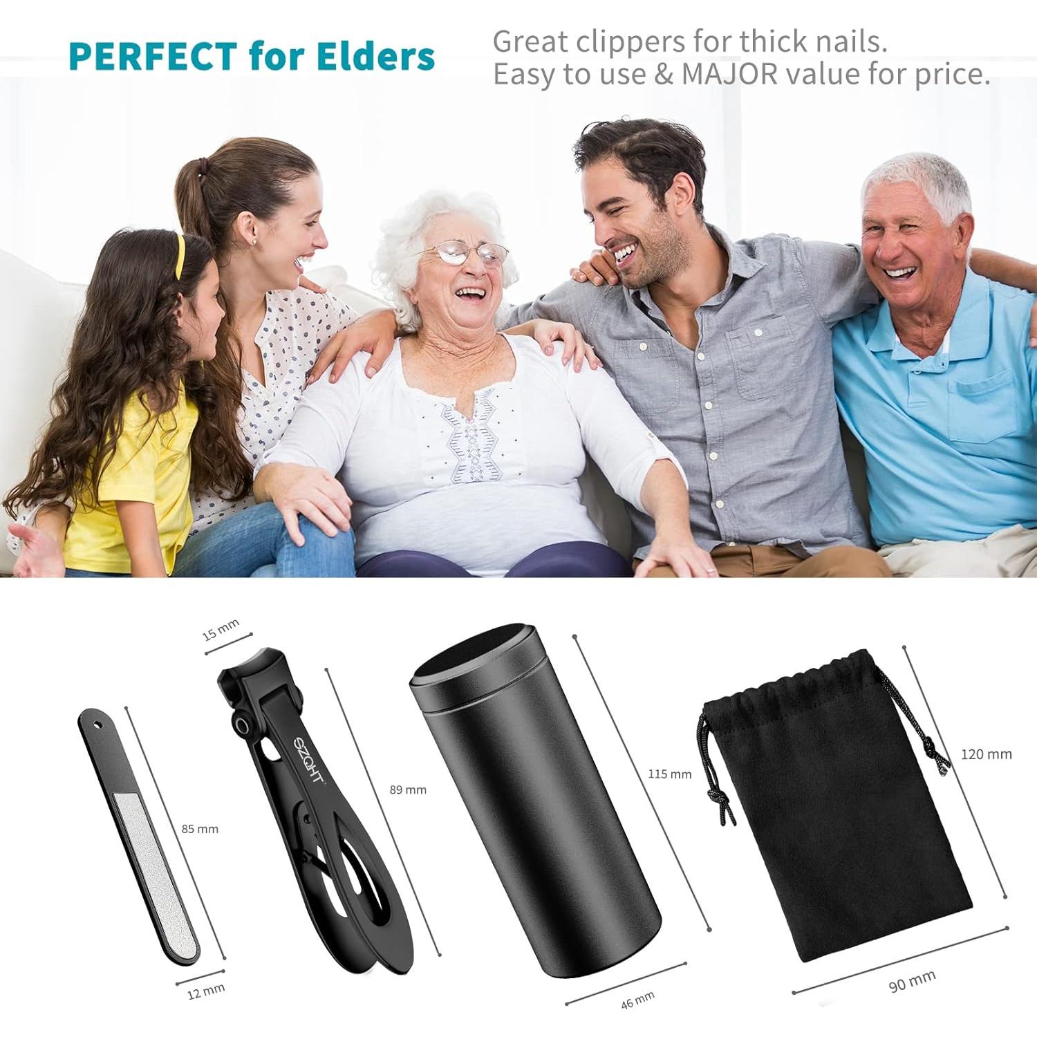 Cortauñas Ultra Ancho SZQHT para Uñas Gruesas - Acero Inoxidable