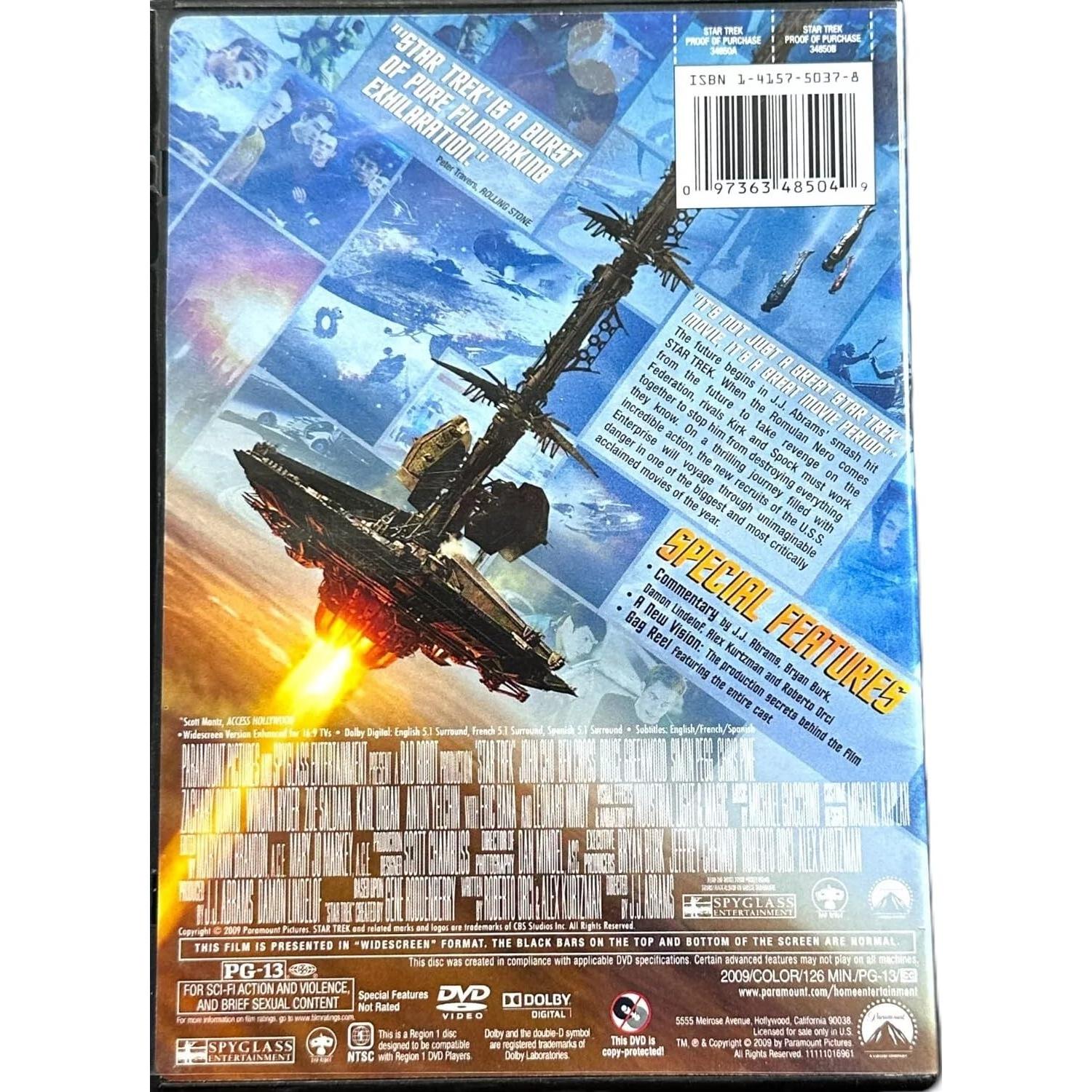 Película Star Trek DVD J.J. Abrams 2009 Doblada Español