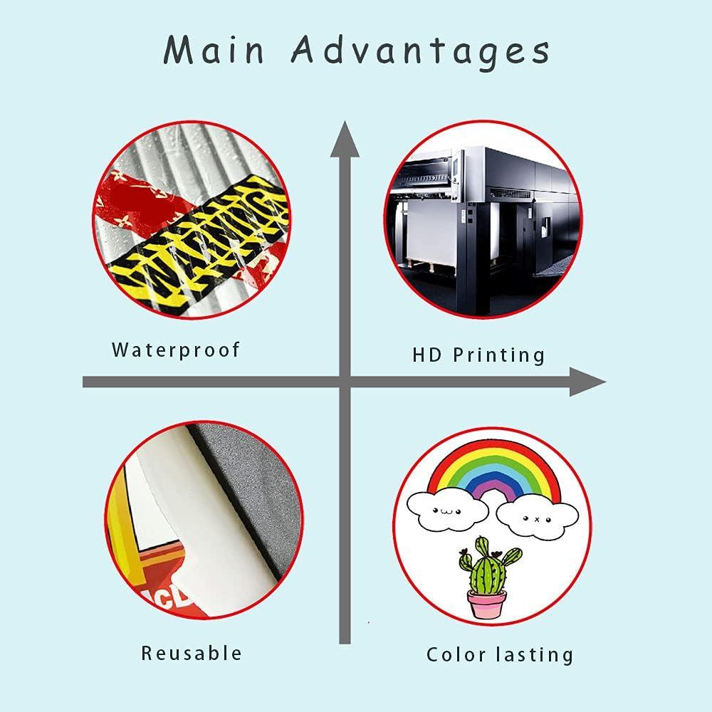 Pegatinas de Cristal Coloridas Qaxrocyn - 50 Pcs Impermeables