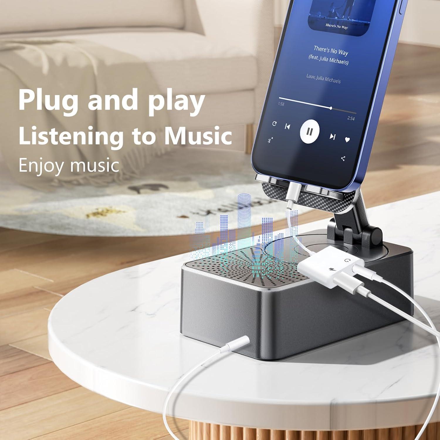 Adaptador USB C a 3.5mm y Cargador Seulliya 2-en-1