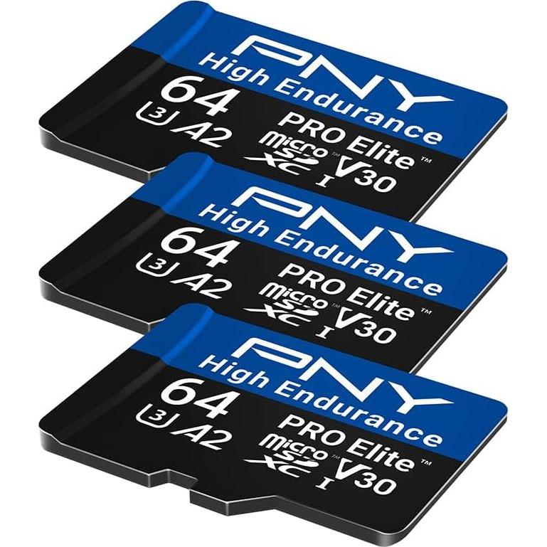 Tarjeta microSD PNY 64GB PRO Elite U3 V30 A2 - 100MB/s
