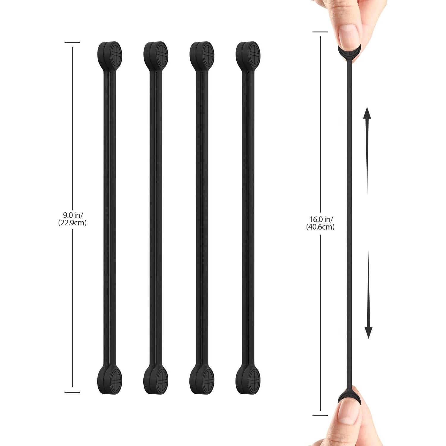 Correas Magnéticas Retorcidas FRKNER 8 Paquetes Silicona