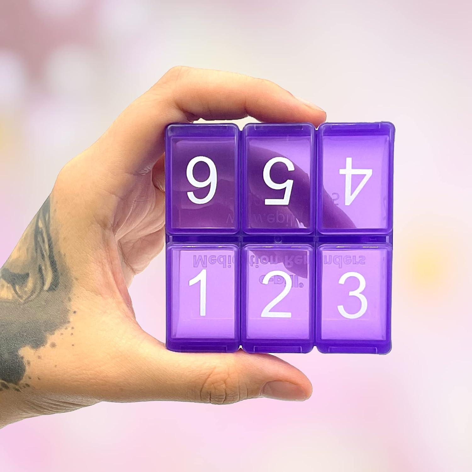 Organizador de Pastillas Semanal e-Pill 6 Dosis x 7 Días - Multicolor