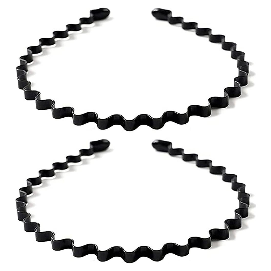 Banda de Pelo de Metal Ondulado Bodbop Unisex 2PCS