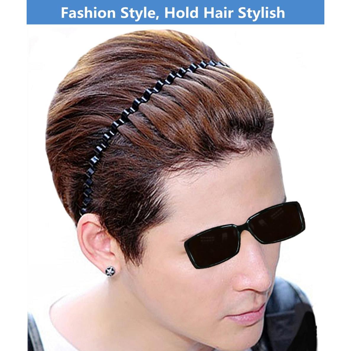 Banda de Pelo de Metal Ondulado Bodbop Unisex 2PCS