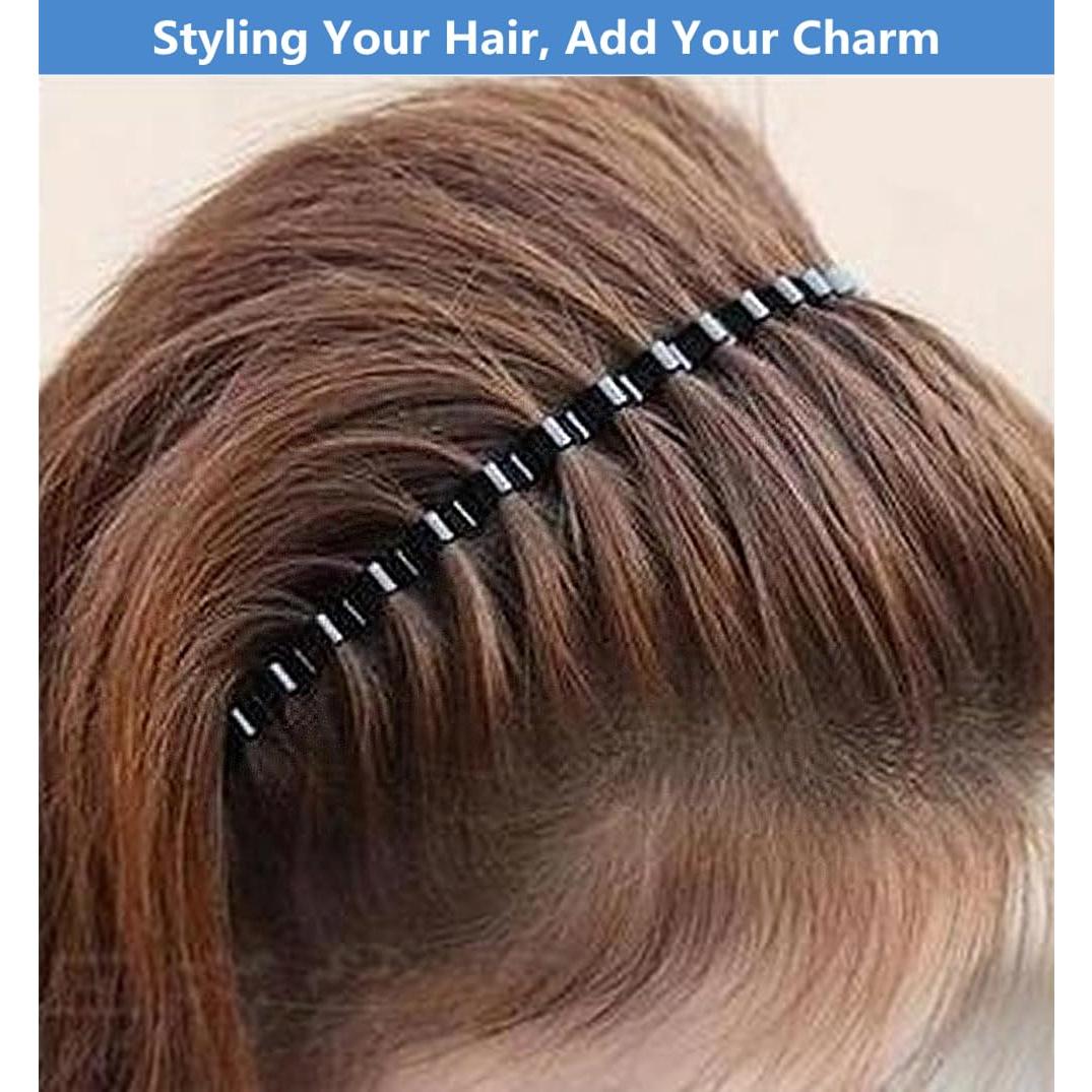 Banda de Pelo de Metal Ondulado Bodbop Unisex 2PCS