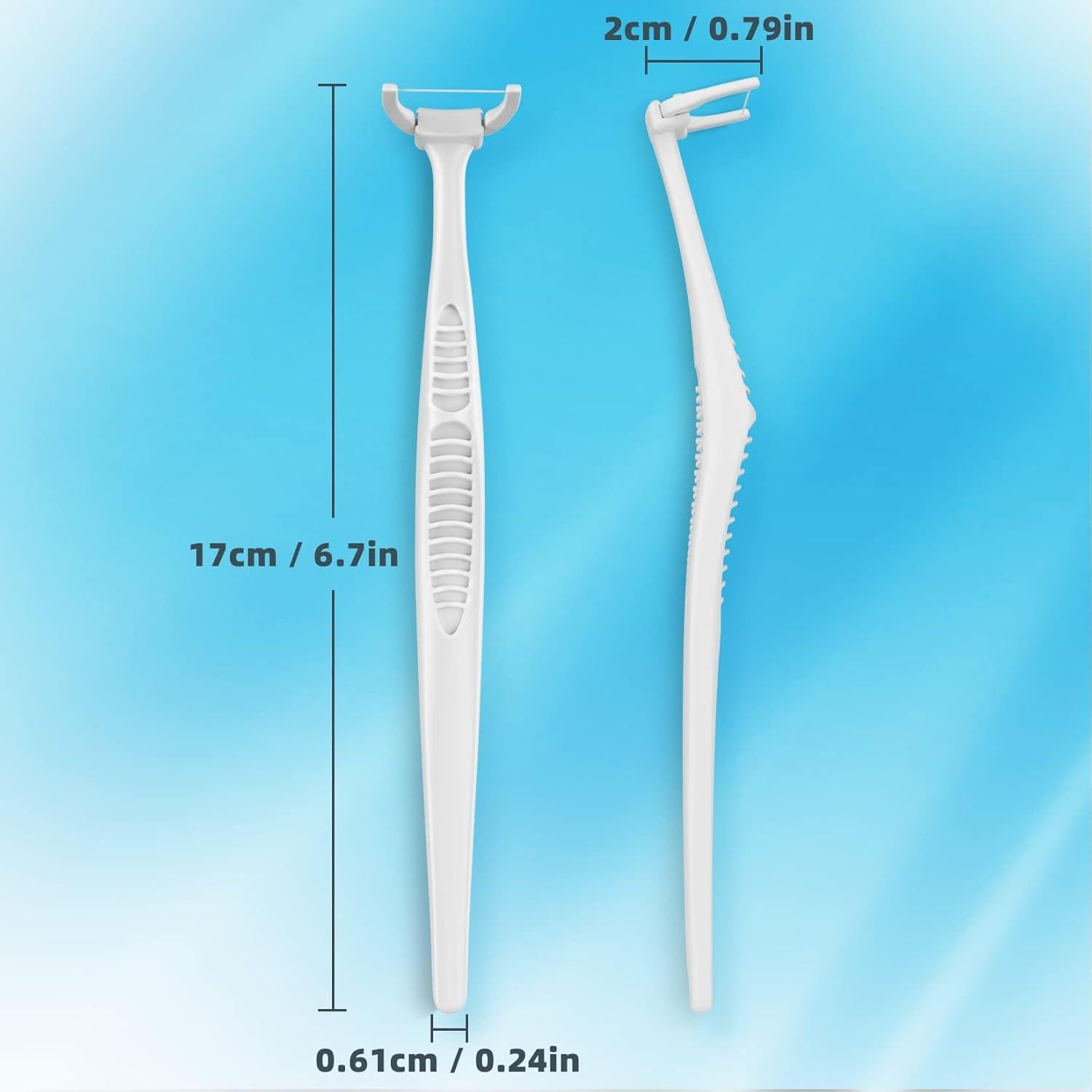 Kit de Hilo Dental VINSULLA con 1 Mango y 60 Cabezas Menta