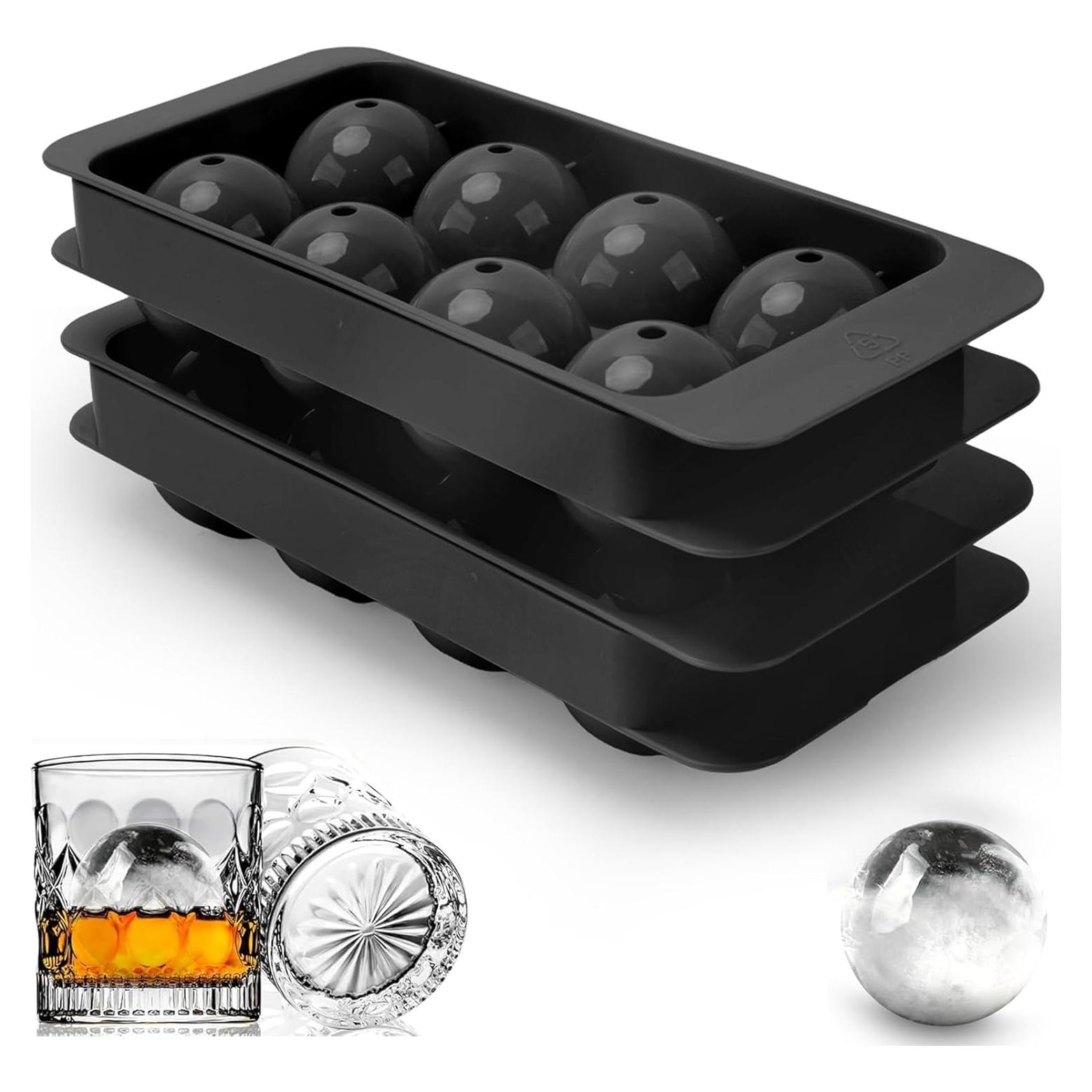 Molde de Cubos de Hielo Redondos AIBIRUI - 2 Bandejas, 16 Esferas