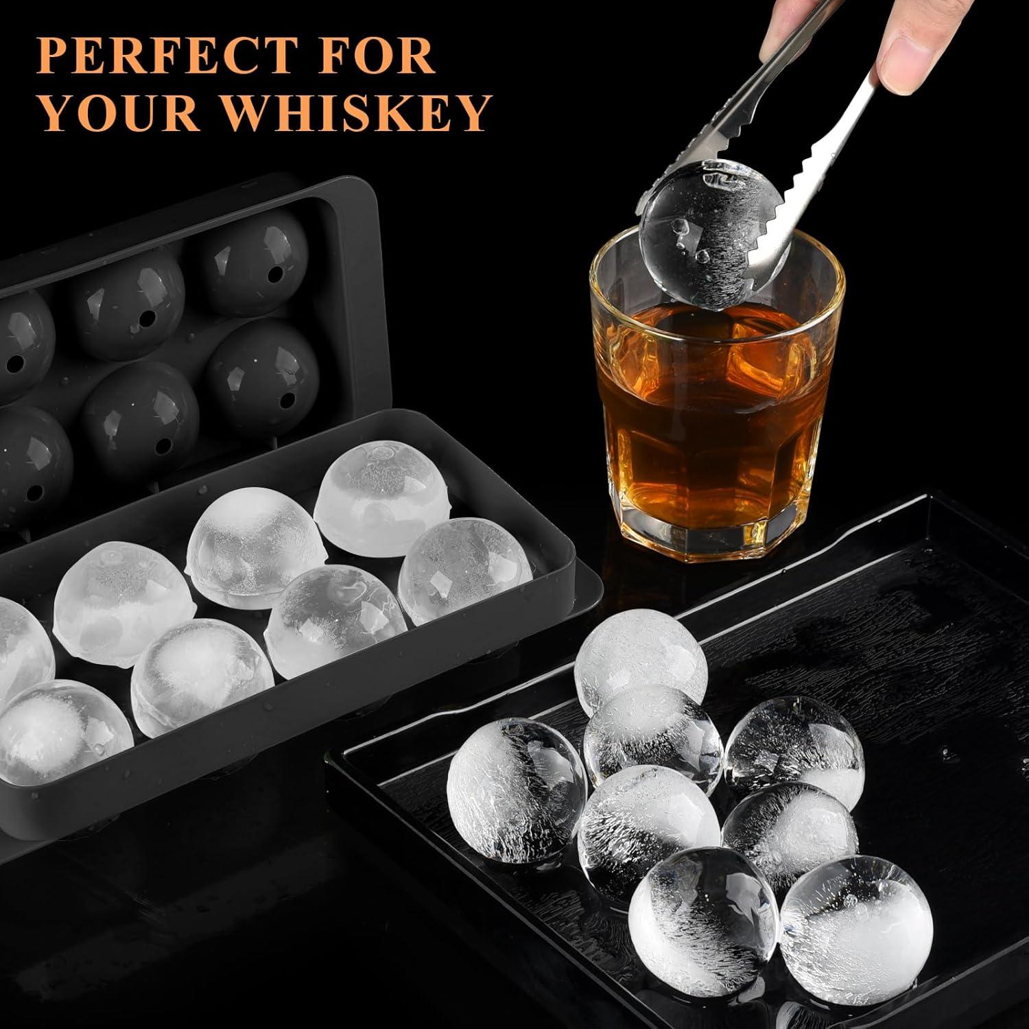 Molde de Cubos de Hielo Redondos AIBIRUI - 2 Bandejas, 16 Esferas