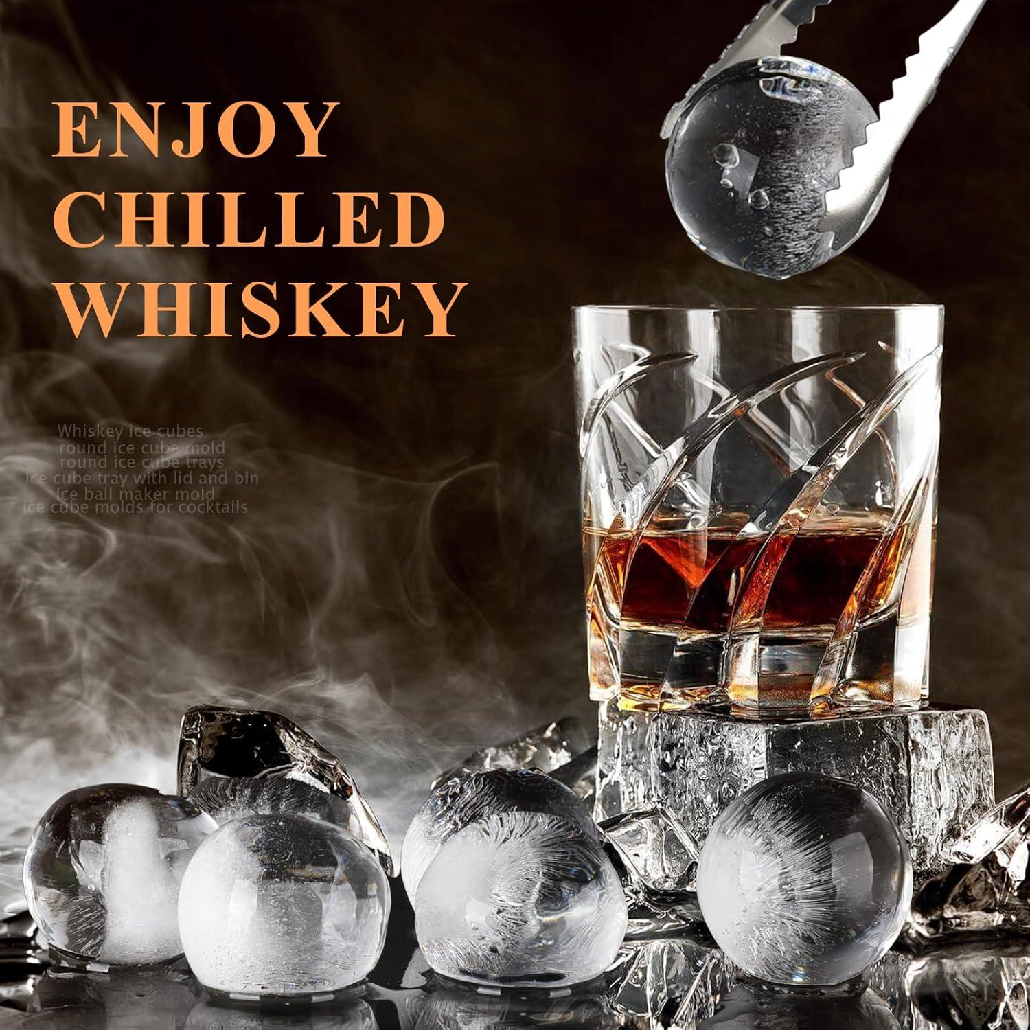 Molde de Cubos de Hielo Redondos AIBIRUI - 2 Bandejas, 16 Esferas