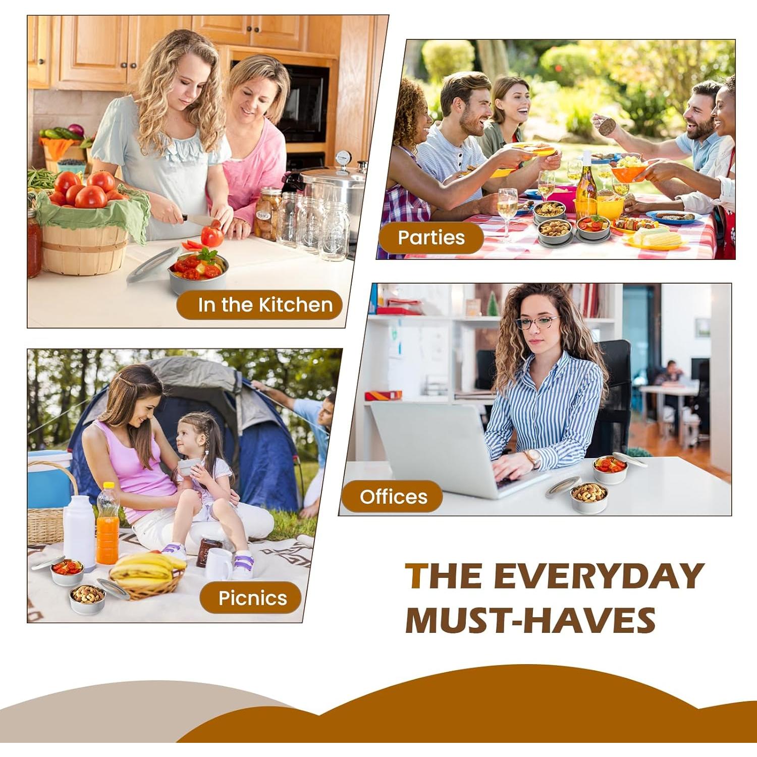 Contenedor de Aderezo Lille Home Acero Inoxidable 221.6 ml - Juego de 3