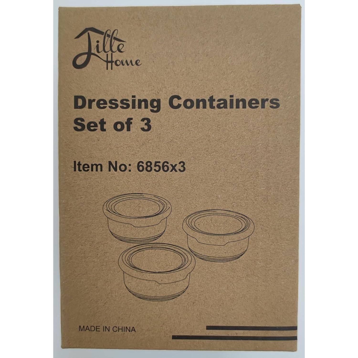 Contenedor de Aderezo Lille Home Acero Inoxidable 221.6 ml - Juego de 3