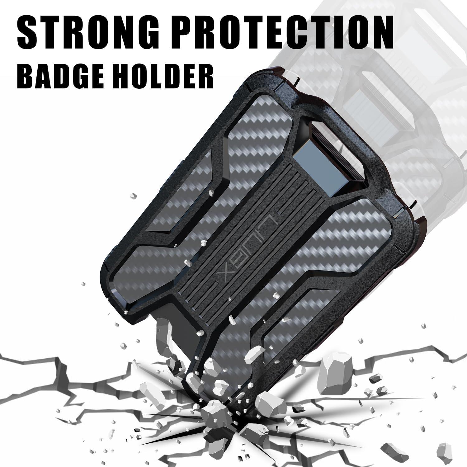 Soporte de Insignia LIUGX con Cordón de Seguridad Negro