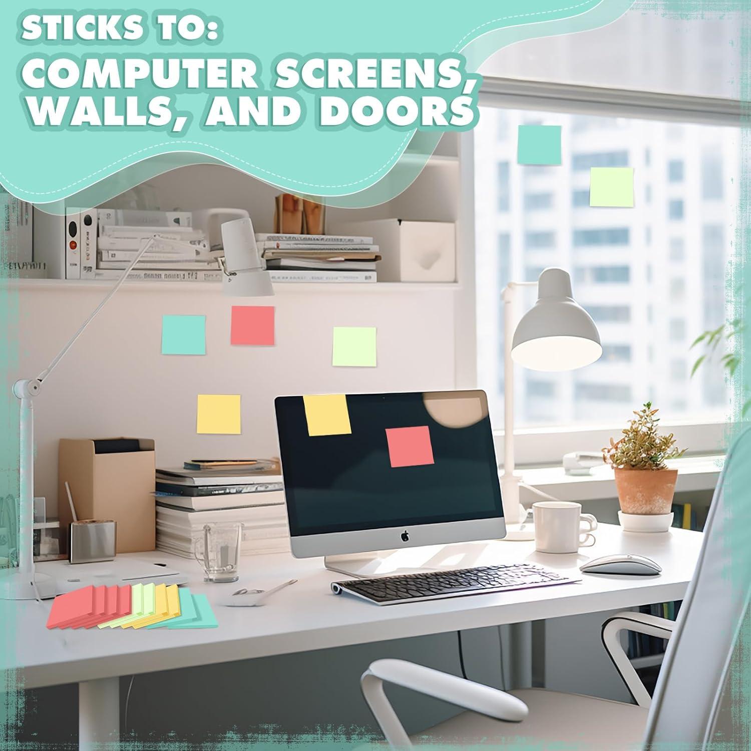 Notas Adhesivas Fainne 24 Piezas 5.08x5.08 cm Color Brillante