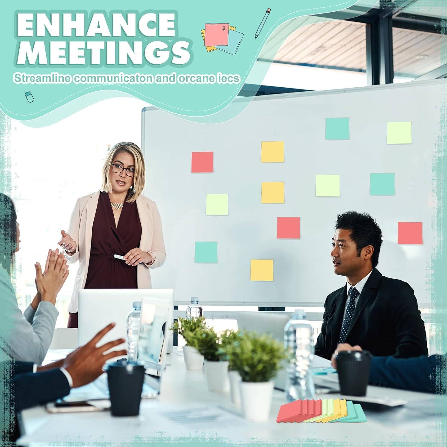 Notas Adhesivas Fainne 24 Piezas 5.08x5.08 cm Color Brillante