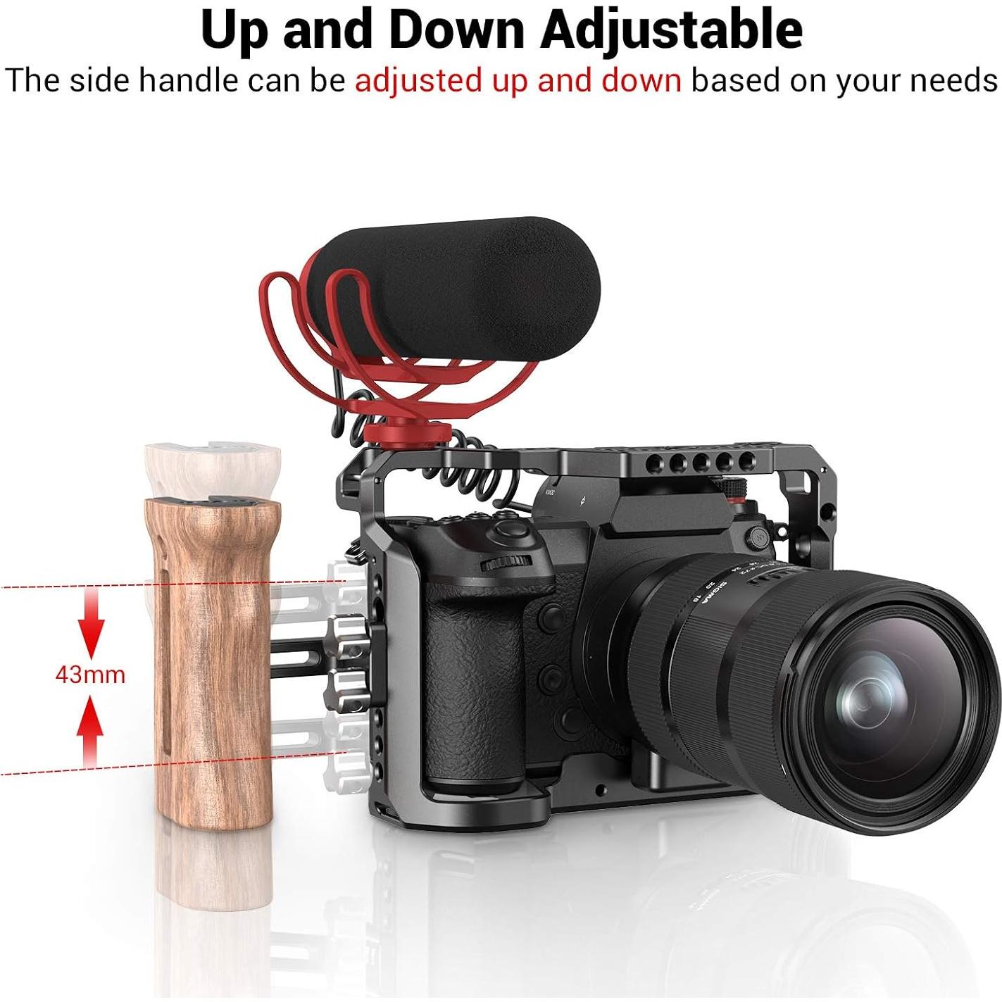 Mango Lateral de Madera SMALLRIG 2093 para Jaula DSLR