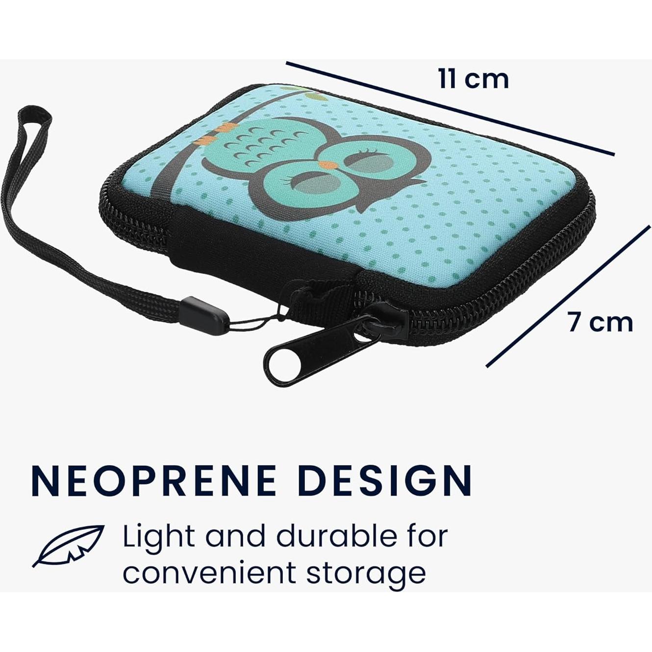 Funda de Neopreno kwmobile para Auriculares In-Ear - Cierre