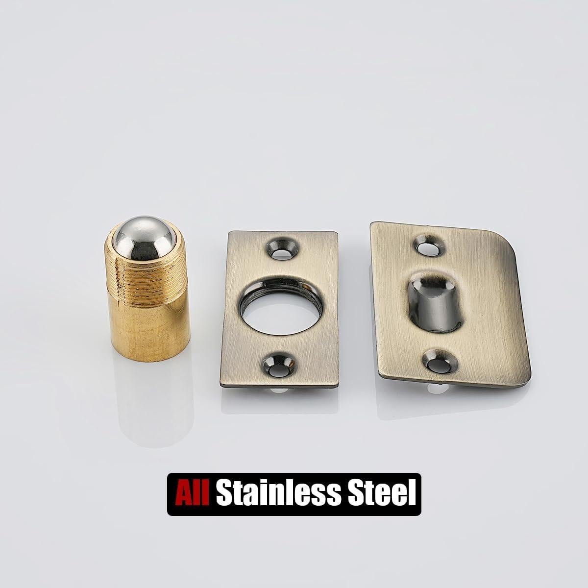 Captura de Puerta de Closet JQK Acero Inoxidable Bronce Antiguo 2 Pzas